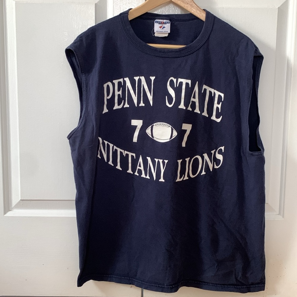 VTG Penn State Nittany Lions mens tank sleeveless muscle shirt Large Medium